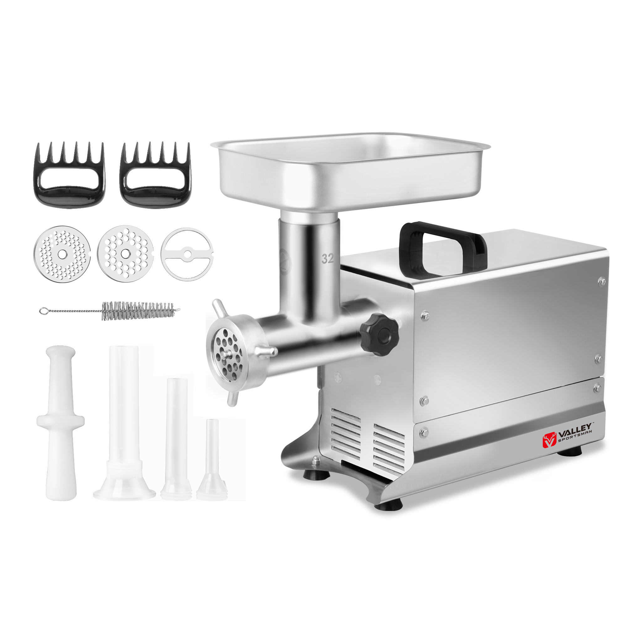 Valley Sportsman Electric Meat Grinder - 1.5 HP, 32, Stainless Steel, 14 Lb. Capacity Per Minute